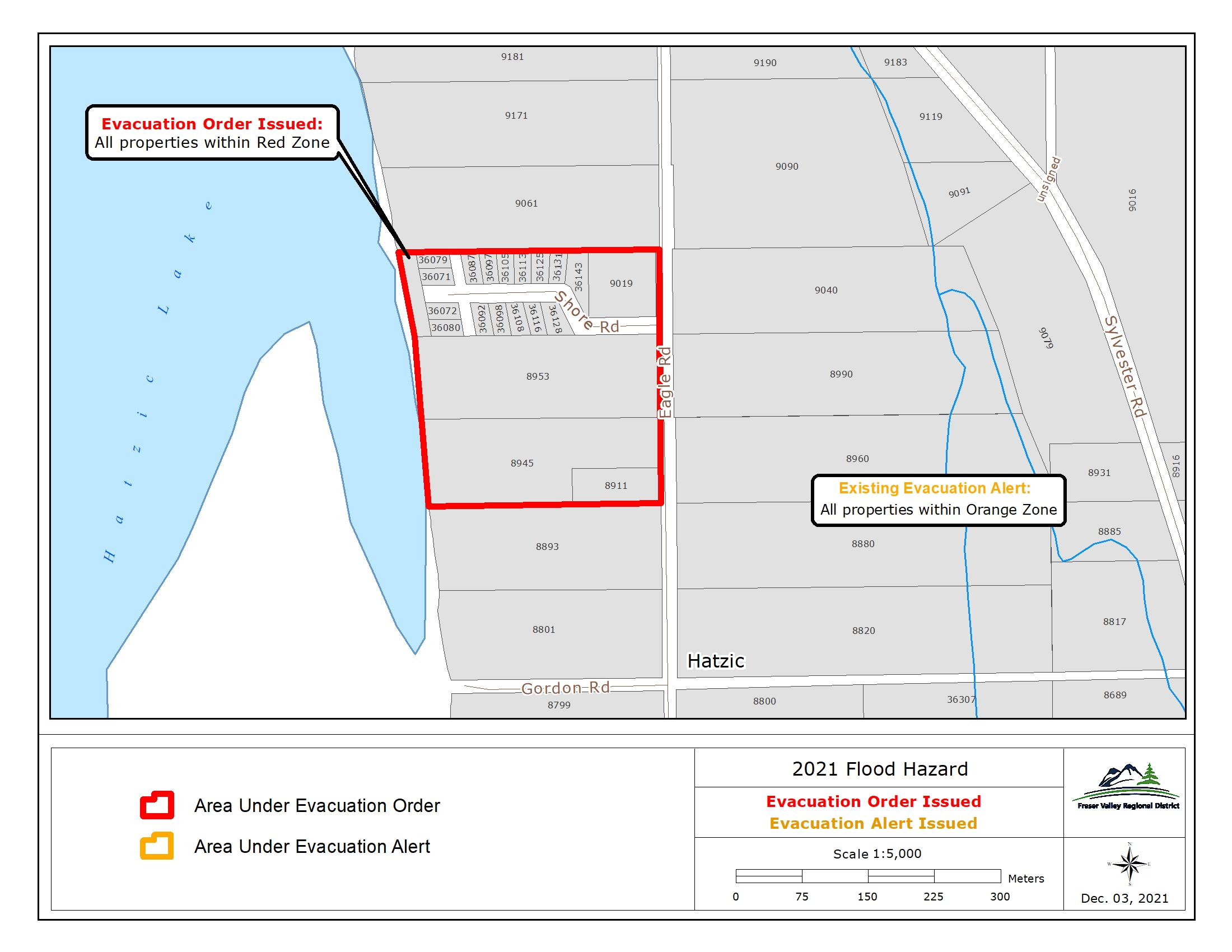Evacuation Order for Eagle Road & Shore Rd, Area F | Fraser Valley ...
